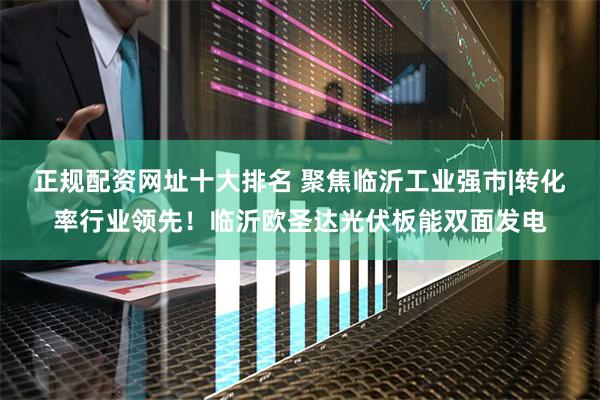 正规配资网址十大排名 聚焦临沂工业强市|转化率行业领先！临沂欧圣达光伏板能双面发电