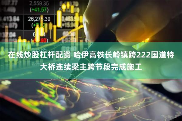 在线炒股杠杆配资 哈伊高铁长岭镇跨222国道特大桥连续梁主跨节段完成施工