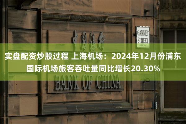 实盘配资炒股过程 上海机场:2024年12月份浦东国际机场旅客吞吐量同比增长20.30%