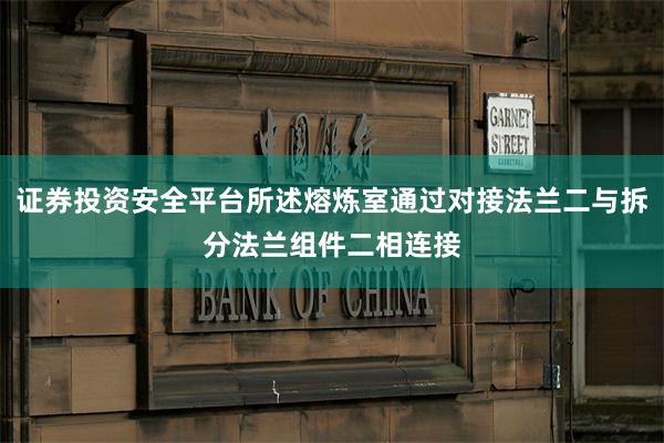 证券投资安全平台所述熔炼室通过对接法兰二与拆分法兰组件二相连接